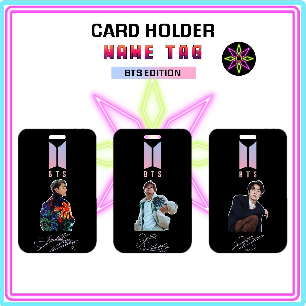 

Hikari Print ID Card Holder BTS Edition Nametag Tanpa Tali Card Holder Tempat Kartu