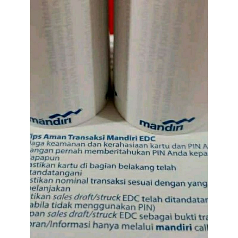 

Kertas thermal logo MANDIRI 57x40