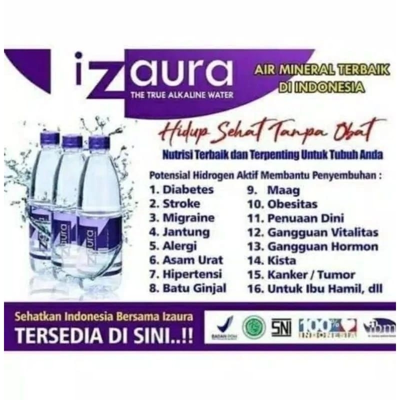 

IZAURA Air mineral isi 600 Ml