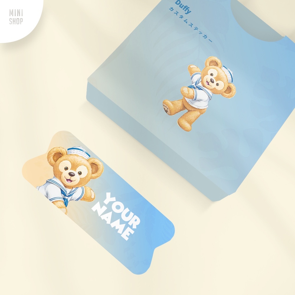 

Stiker Nama Custom Waterproof Duffy