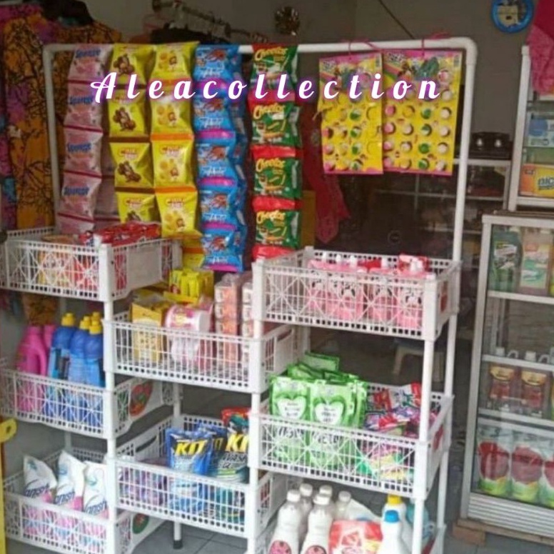 RAK WARUNG DAGANGAN  KERANJANG SUSUN RAK SERBAGUNA RAK SUSUN