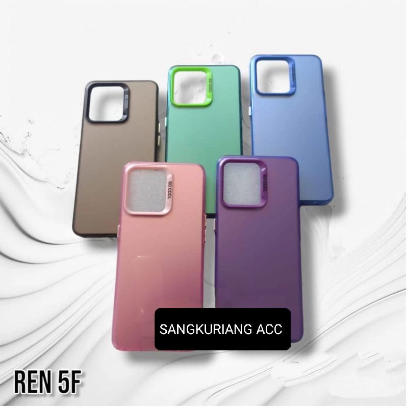 Softcase HAYBRID IMD HOLOGRAM OPPO RENO 5F Case Macaron HAYBRID IMD HOLOGRAM