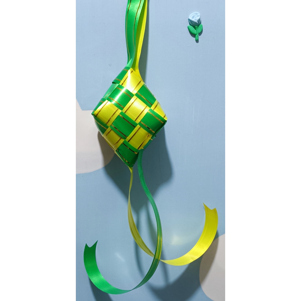 KETUPAT HIASAN LEBARAN/KETUPAT HIAS PITA JEPANG/KETUPAT HAMPERS