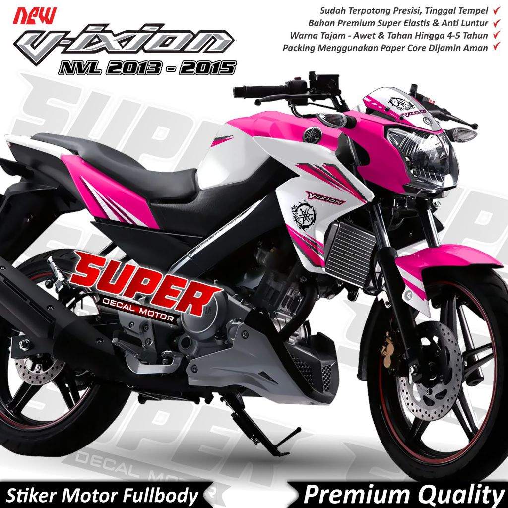 TERBARU Stiker Decal Vixion NVL Full Body Variasi Konsep Road Race