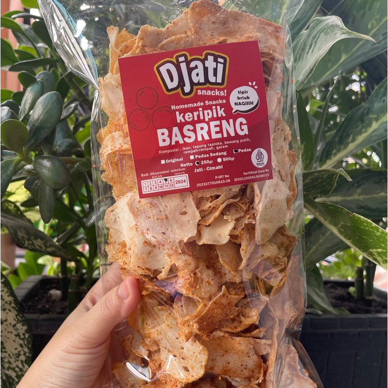

Djati Snacks Keripik Basreng Pedas 200gr