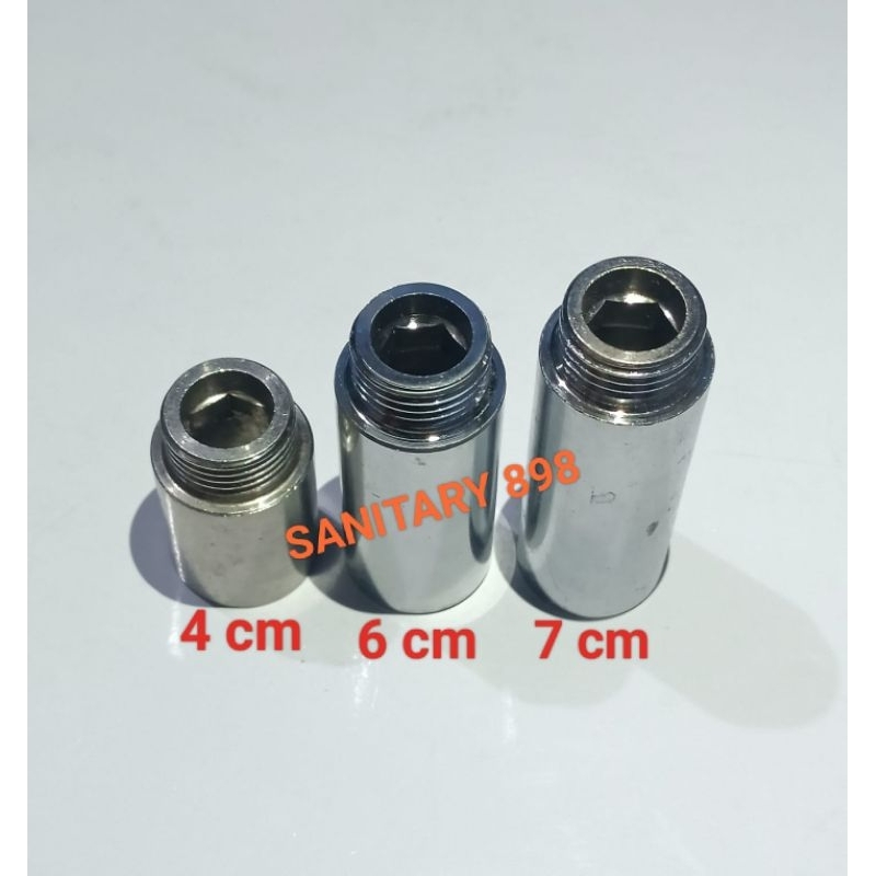Sok Kran Drat Dalam 1/2 Inch Panjang Dan Pendek Stainles / Sock Sambung Kran Nepel Pipa