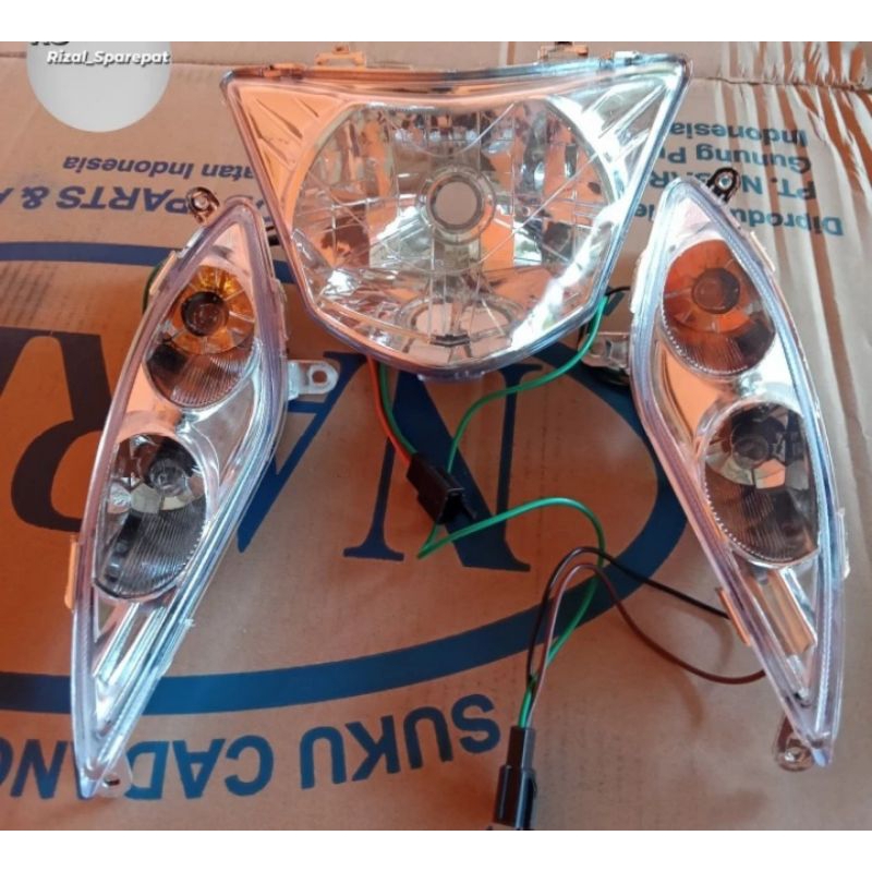 reflektor lampu depan jupiter mx old plus lampu sein jupiter mx old