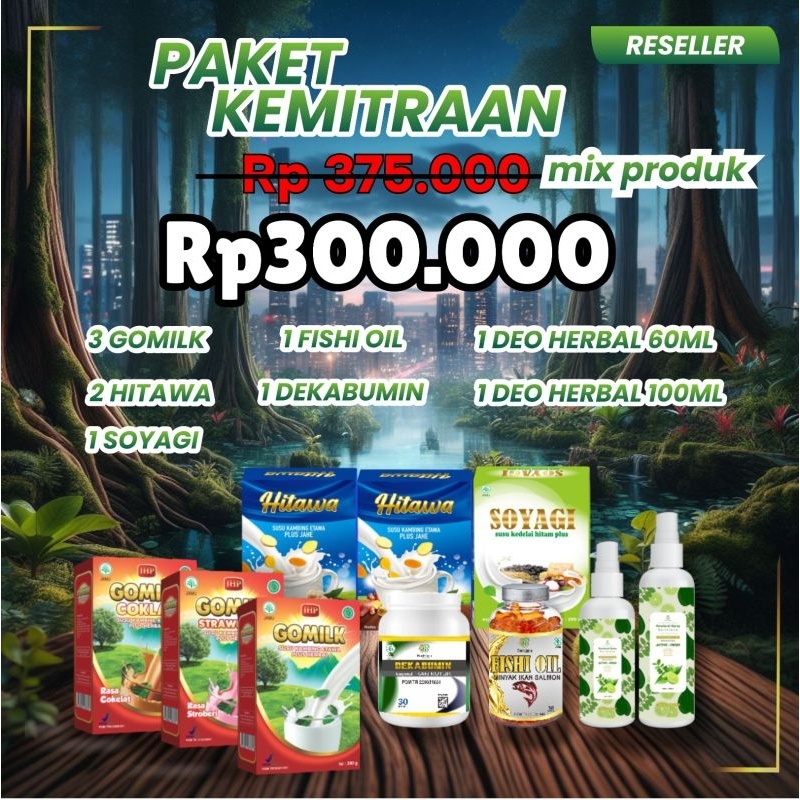 

PAKET KEMITRAAN MIX PRODUK HERBAL SUSU KAMBING ETAWA