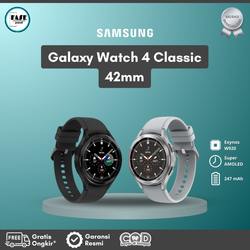 Samsung Galaxy Watch 4 Classic 42mm Resmi SEIN Second Bekas Watch4