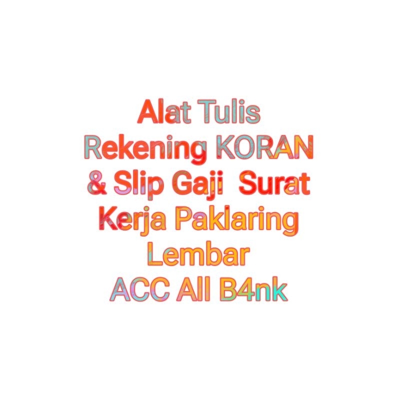 

Tulis Surat Rekor Slip Gaji
