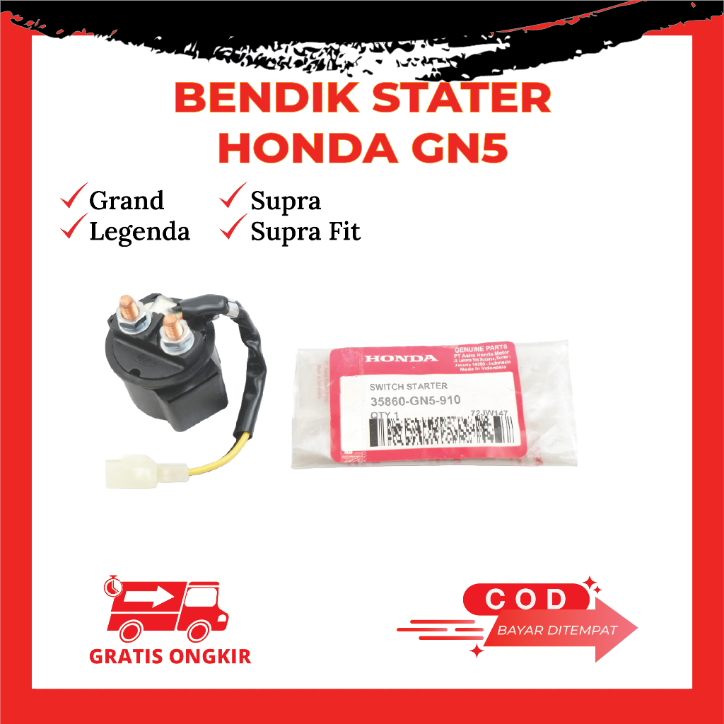 Bendik Stater Grand Supra X Lama Supra Fit Revo ORI GN5 / Switch Relay Grand Supra X Supra Fit GN5