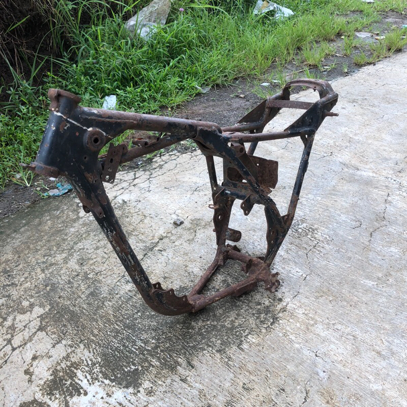 rangka frame kawasaki binter merzy bahan modifikasi custom original