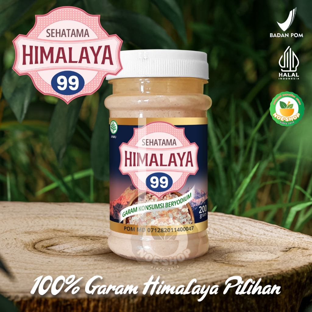 (BPOM) Garam Sehatama Himalaya 99 Murni | Original Himalayan Pink Salt Himsalt 200g