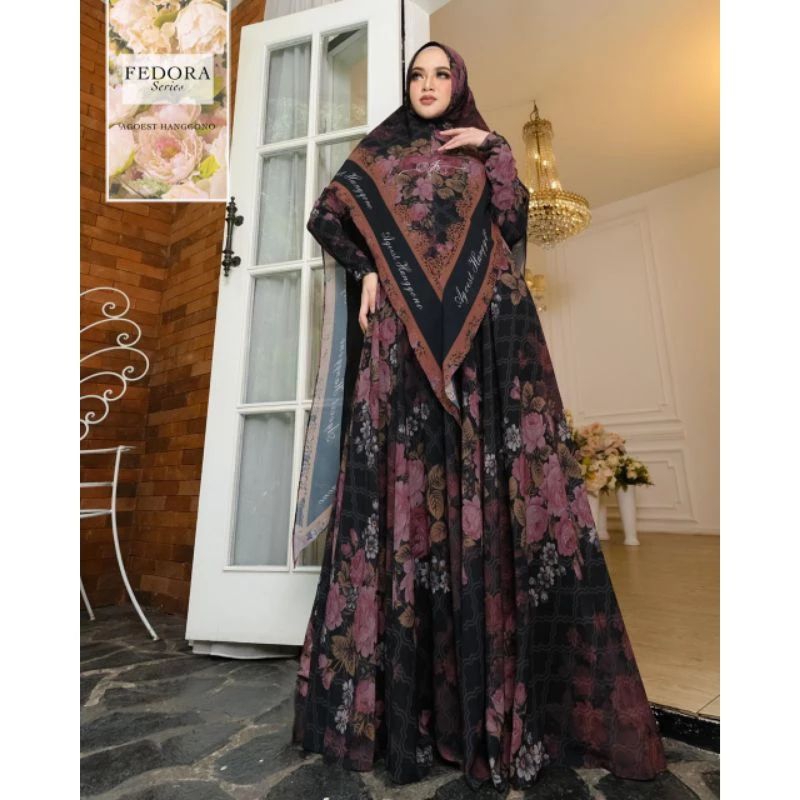 Fasion muslim gamis Fedora