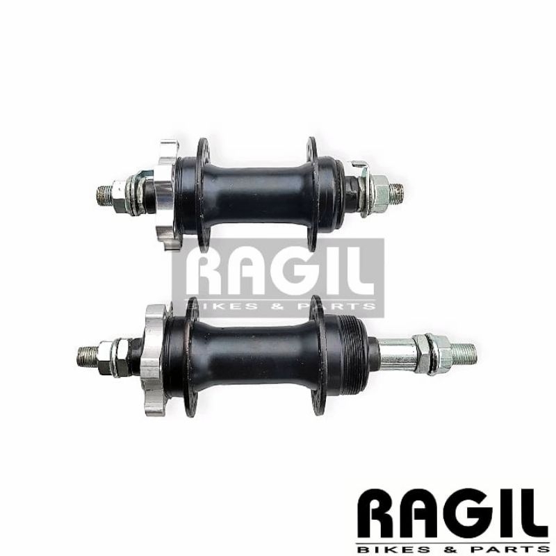 HUB FREEHUB LUBANG 36 HITAM CAKRAM DISC BRAKE NAP DEPAN BELAKANG MTB SELI LIPAT MINION FEDERAL BESI 