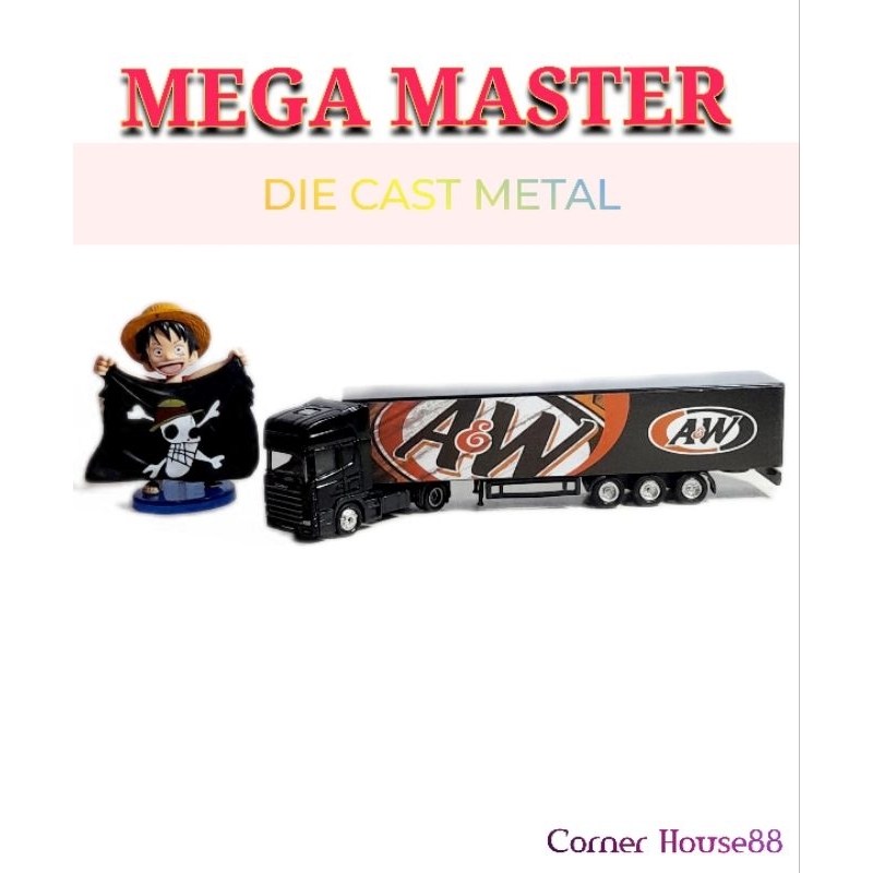 COLLECTOR DIE CAST MEGA MASTER SCANIA A&W | DIE CAST TRUCK TRONTON | REJECT SALE 