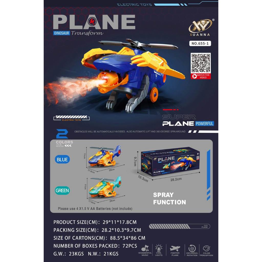 dino spray dinosaurus keluar asap velociraptor raptor t-rex mainan anak baterai