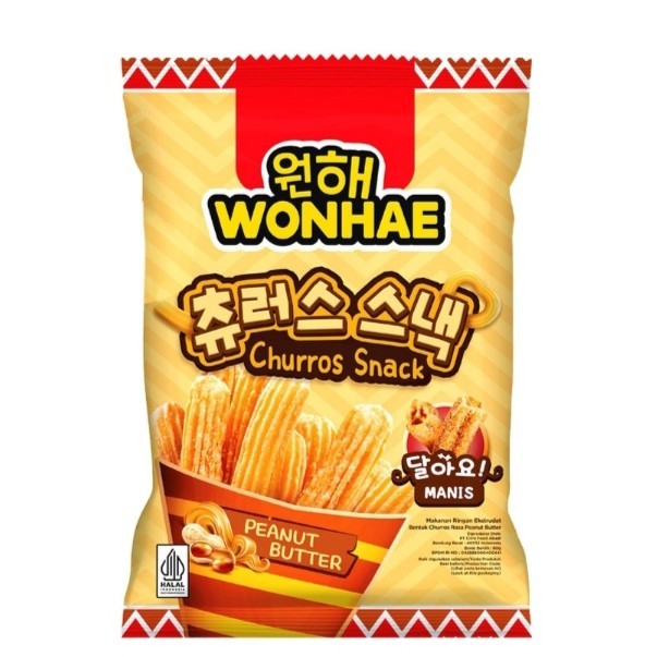 

Wonhae churros Snack peanut butter 60 gr