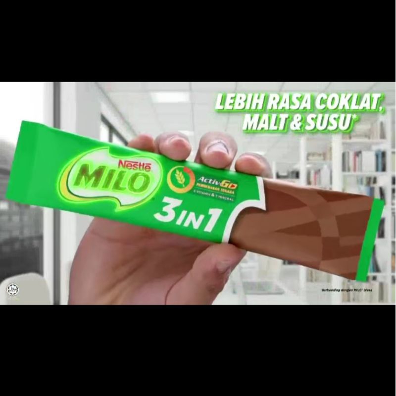 

Nestle Milo 3in1 Activ-Go Malaysia Per Stick/ Susu Milo Import Malaysia 1 Stick