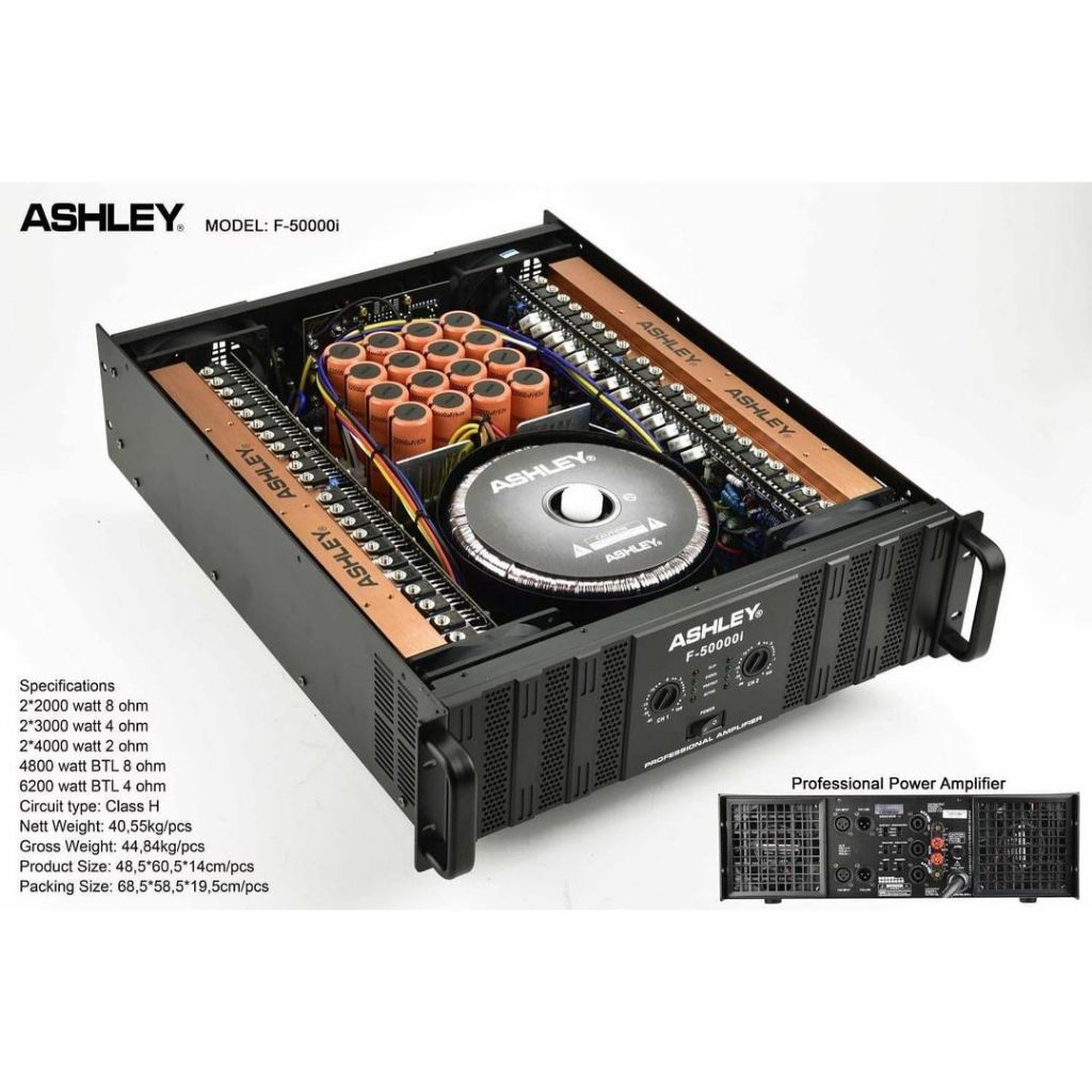 Power Amplifier Ashley F-50000i CLASS H