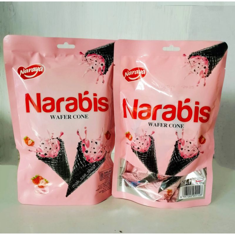 

NARABIS WAFER CONE STRAWBERRY 80GR