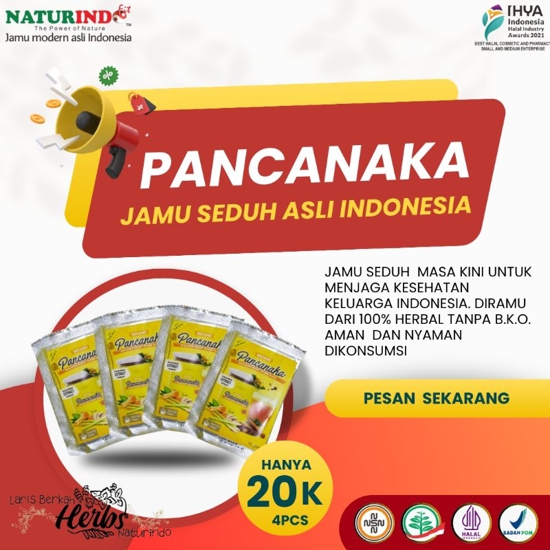 

Jamu Modern Asli Indonesia Pancanaka Seduh Naturindo