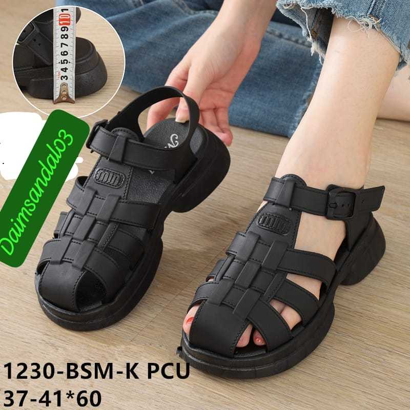 Sandal sepatu Jelly Shoes  Wanita 1230-1A  SANDAL Bahan Karet Elastis Dengan Tali Belakang.