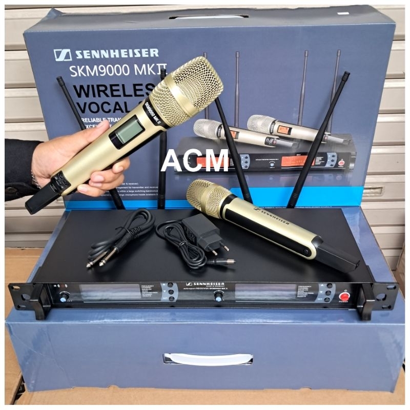 MIC WIRELEES SKM9000 MK2 DIGITAL 2 MIC GENGGAM SKM 9000 MK2