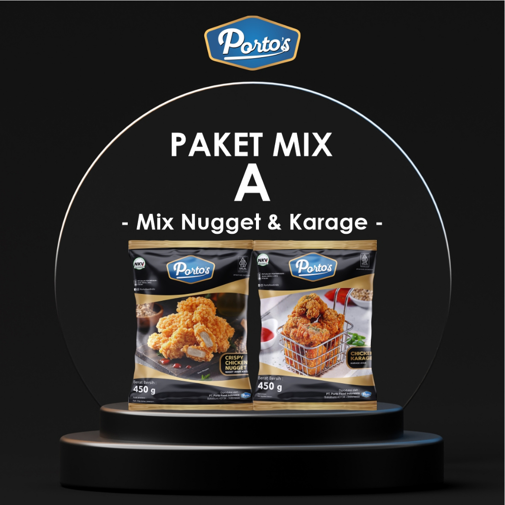 

PORTO'S - Paket Mix A - Porto's Crispy Chicken Nugget & Porto's Chicken Karage