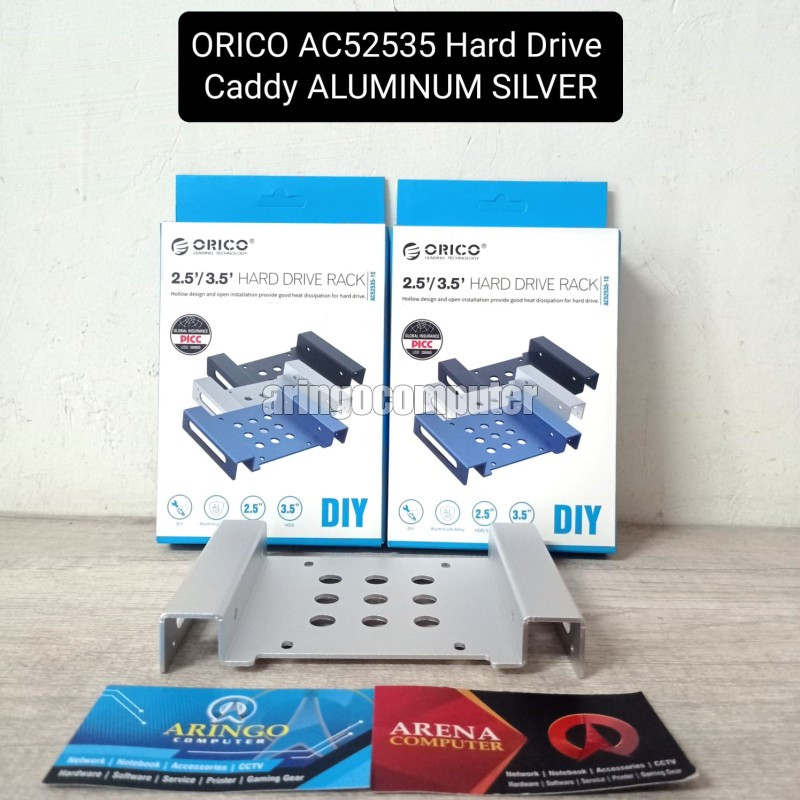 HDD Enclosure ORICO AC52535 Hard Drive Caddy ALUMINUM SILVER