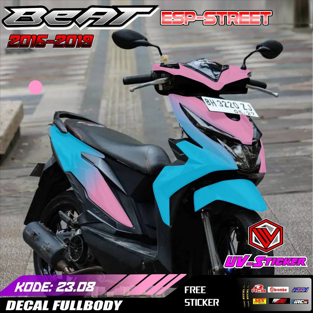 Sticker Decal Full Body Honda Beat Esp Street 2016 2017 2018 2019 Decal Sticker Beat Esp Street Grad