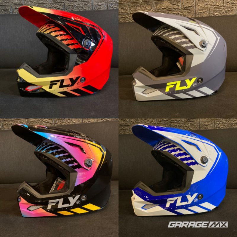 HELM FLY KINETIC - HELM TRAIL MOTOCROSS FLY KINETIC
