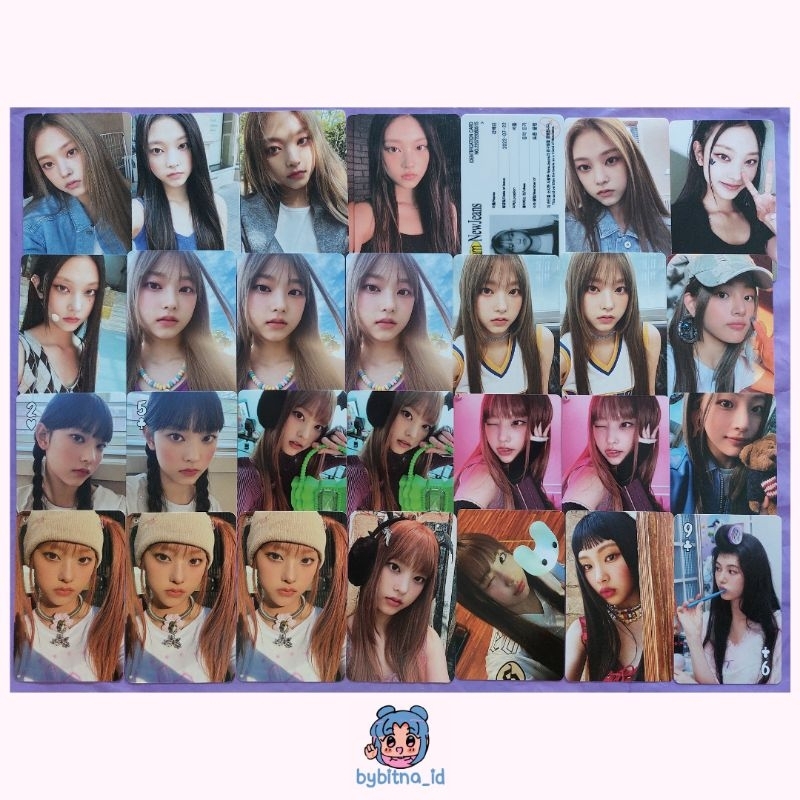 [READY STOCK] PHOTOCARD PC NEWJEANS NJ HAERIN 1ST EP BAG JERSEY NABI DENIM MIC CIMOL UBE TANK TOP ME