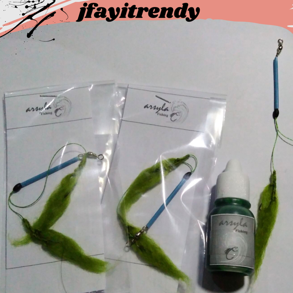 LUMUT TIRUAN||umpan lumut tiruan cabang 2|Populer paket umpan lumut tiruan 2kail essen