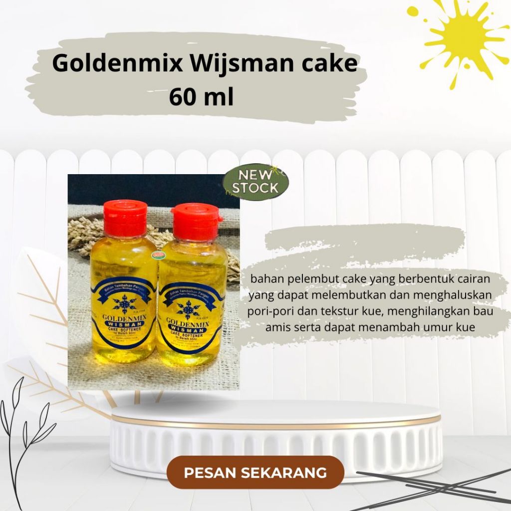 

GOLDENMIX WISMAN CAKE SOFTNER 60 ML