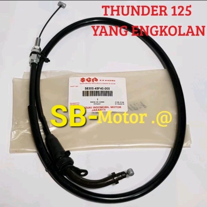 KABEL GAS TALI GAS THUNDER 125 NEW YG ENGKOLAN ASLI SGP 58300-45F40-000