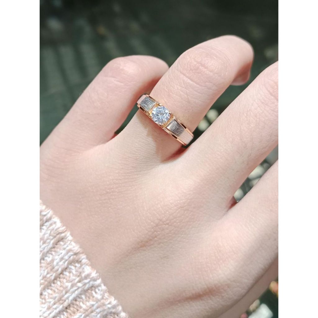 Cincin Wedding Couple Emas 375 Kadar 8K