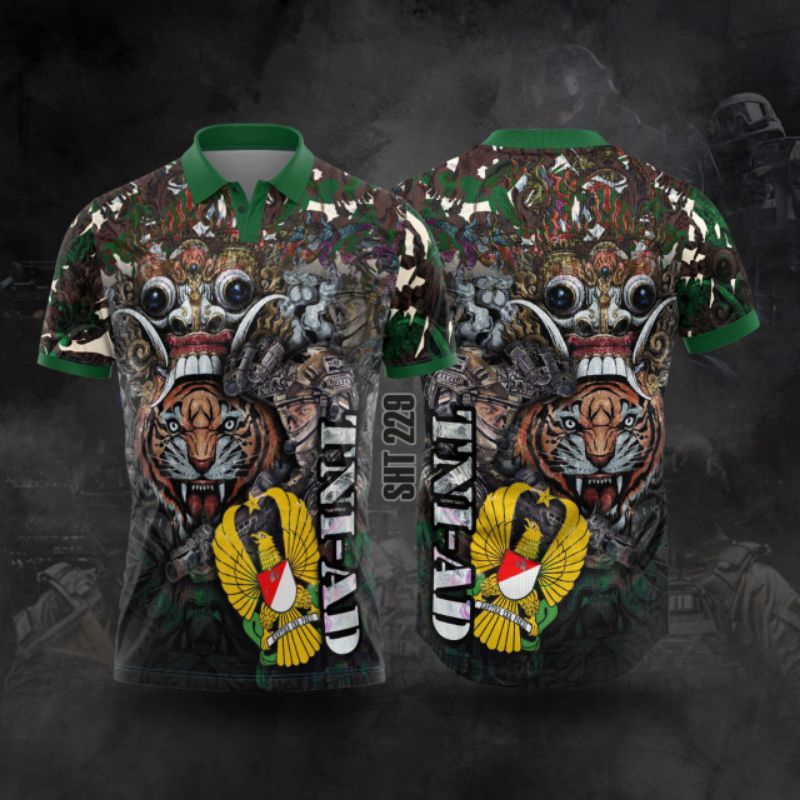 KAOS JERSEY TNI AD FULL PRINTING SUBLIME | JERSEY COSTUM TNI POLRI