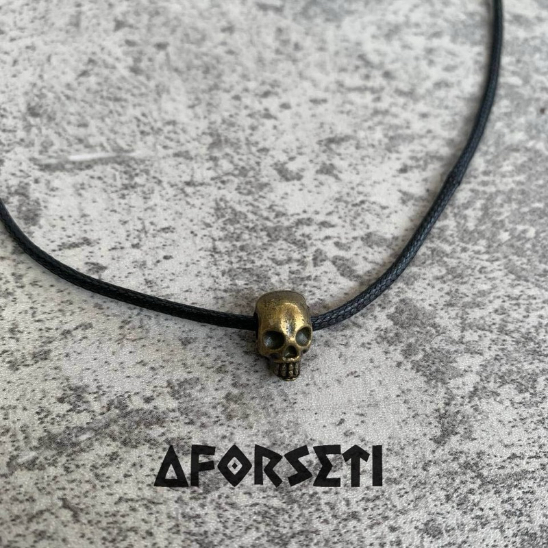 KALUNG TALI HITAM “SKULL“ NECKLACE / PENDANT / LIONTIN / CHAIN NECKLACE / Y2K / KALUNG EMAS / KALUNG