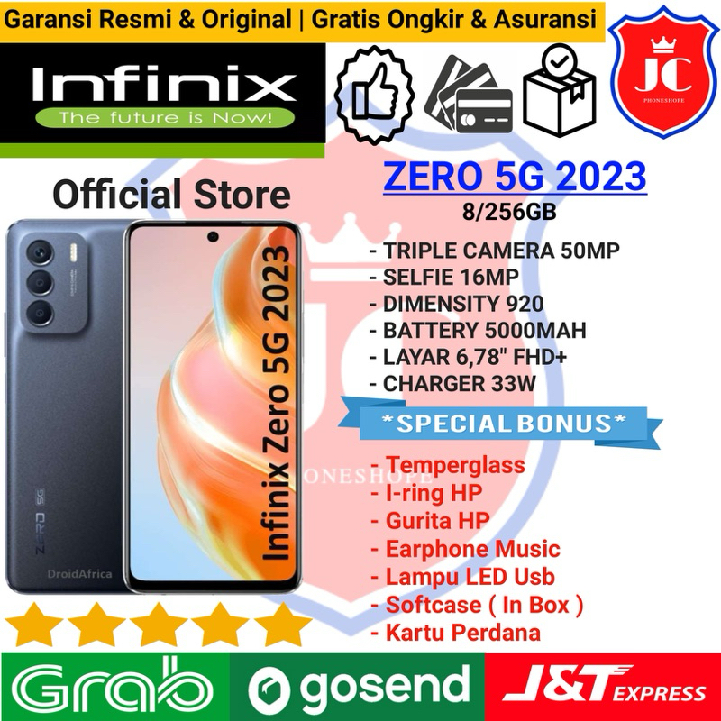 INFINIX ZERO 5G 2023 NFC RAM 8/256GB GARANSI RESMI