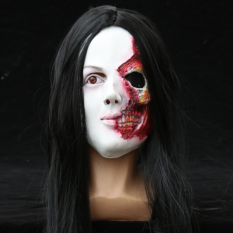 Topeng Halloween Pesta Rumah Hantu Bar Dansa Anime Serem Latex Maks