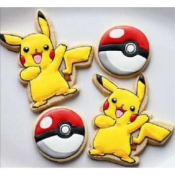 

VALERICIOUS Butter Cookies Kue Kukis Hias Tema Pikachu