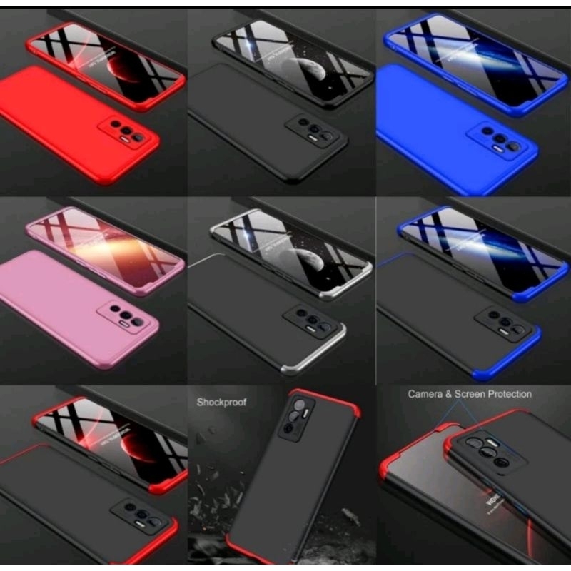 Casing Vivo V20/V21 5G/V21 4G / V23e/V23 5G/ Vivo T1 5G Case Armor Full 360 Cover GKK Hardcase