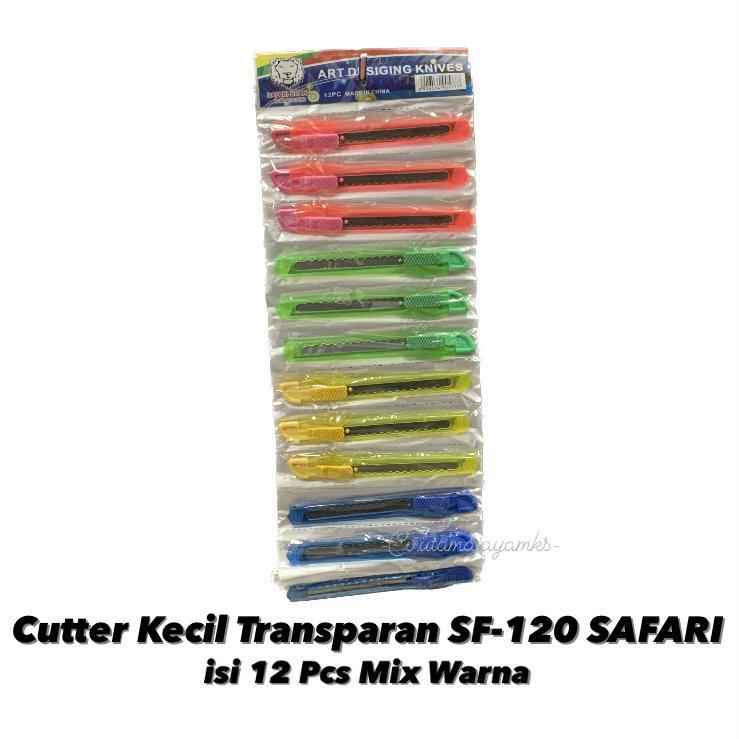 

CUTTER KECIL TRANSPARAN SF-120 SAFARI (12Pcs)