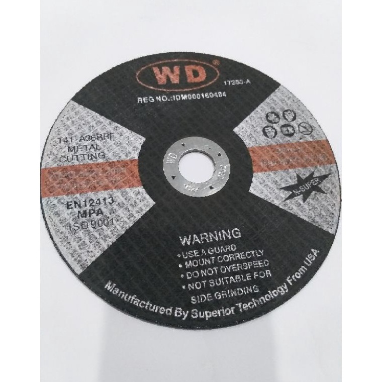 MRT WD potong 7 inch  Mata Gerinda potong  Cutting Wheel WD 7 inch u Kualitas Premium