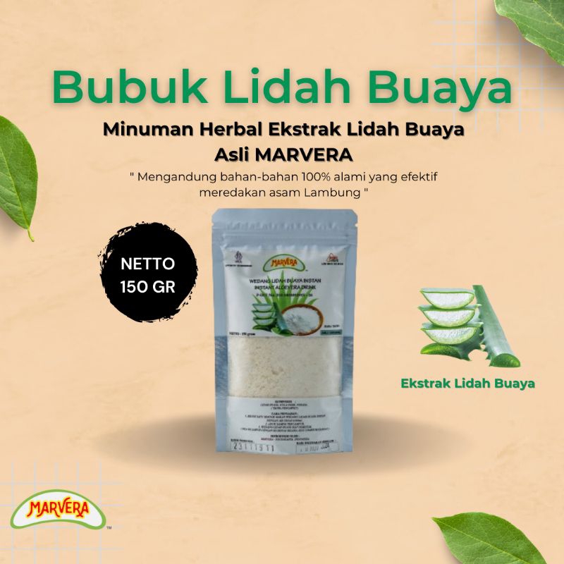 

Lidah Buaya Aloevera Aloe vera Serbuk Bubuk Instan Herbal Alami Maag Asam Lambung Gerd Sembelit Murah