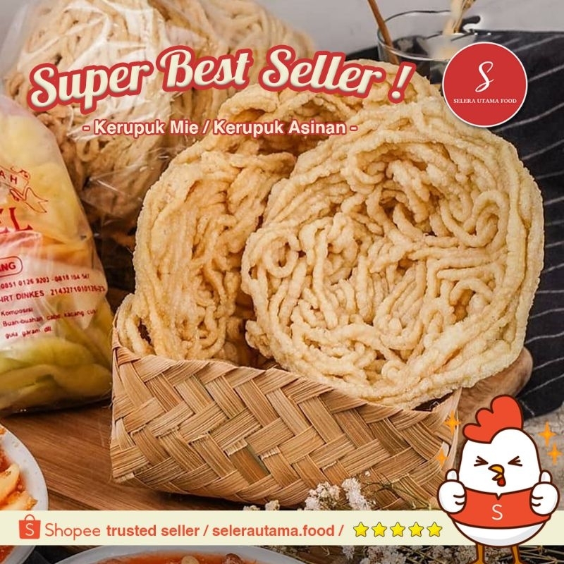 

Kerupuk Mie 1 Bungkus isi 4 - Kerupuk Asinan - Siap Makan