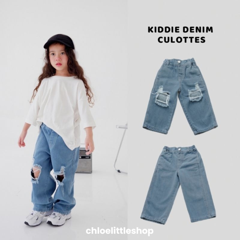KOALAKIDDIE Denim Culotte Jeans | Kulot Jeans Anak Unisex dari Koala Kiddie