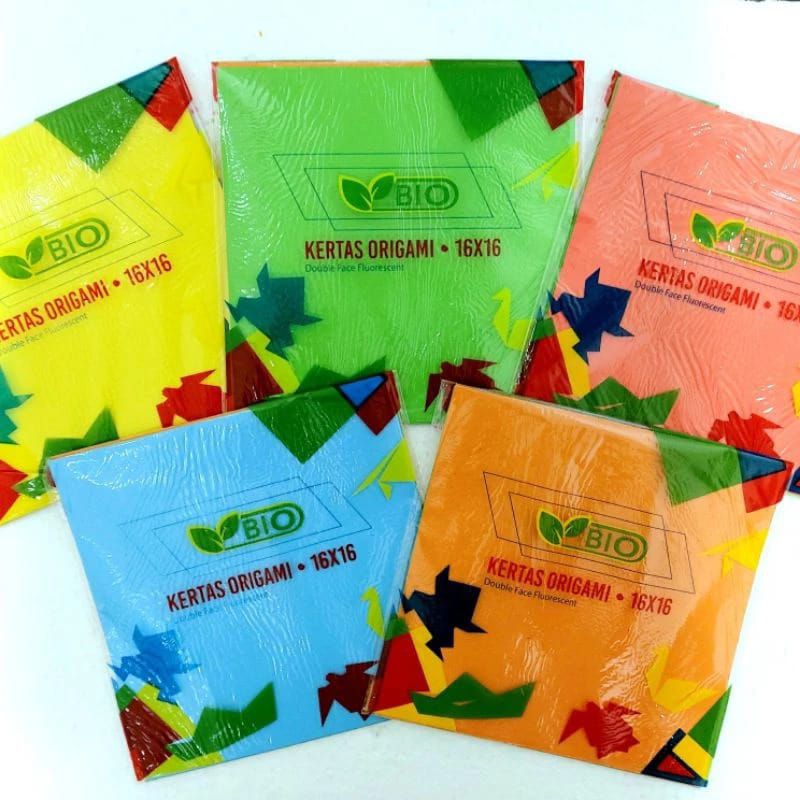 

Kertas origami kertas lipat 16x16 cm bolak balik