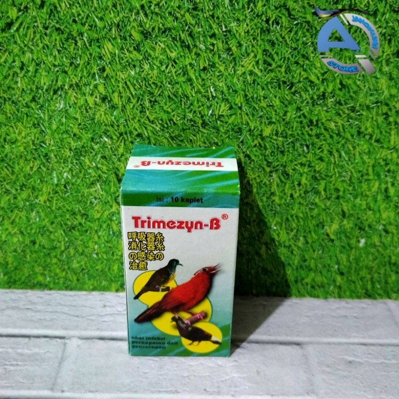Trimezyn-B Plus Obat Infeksi Pernapasan Dan Pencernaan Burung Kicau Perkutut Merpati dll